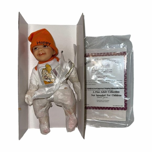 New Open Ashton Drake Disney Snow White Seven Dwarfs Complete Prince Charming - Picture 8 of 11